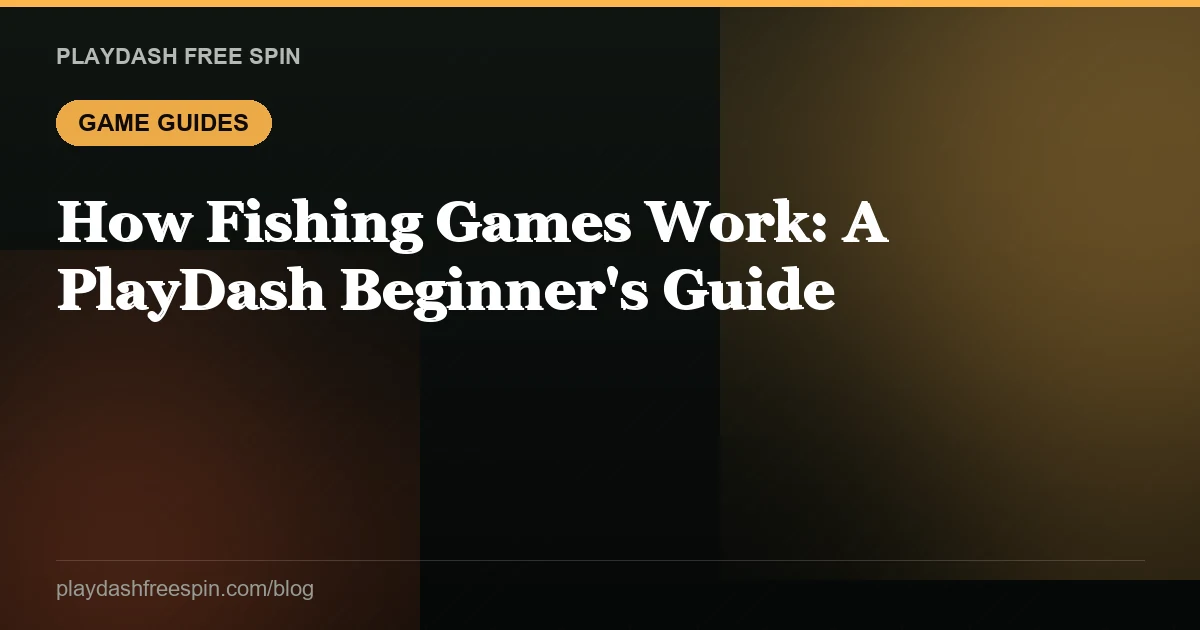 How Fishing Games Work: A PlayDash Beginner's Guide