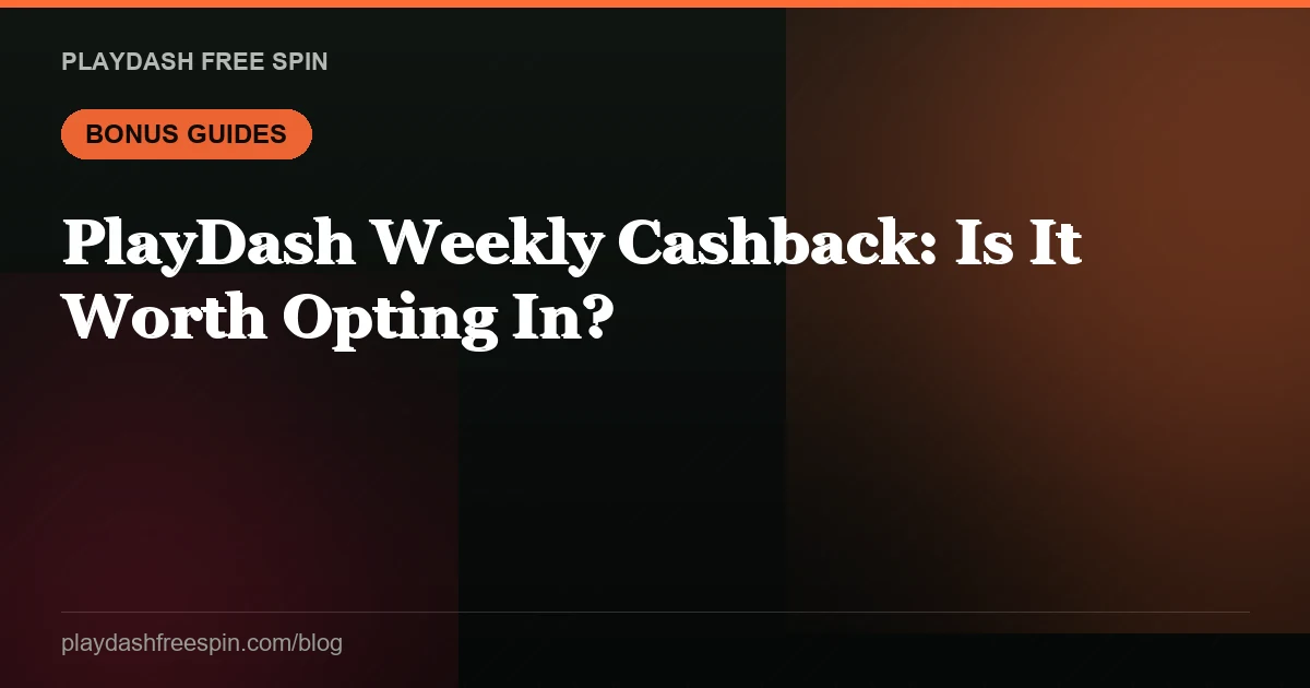 PlayDash Weekly Cashback: Is It Worth Opting In?